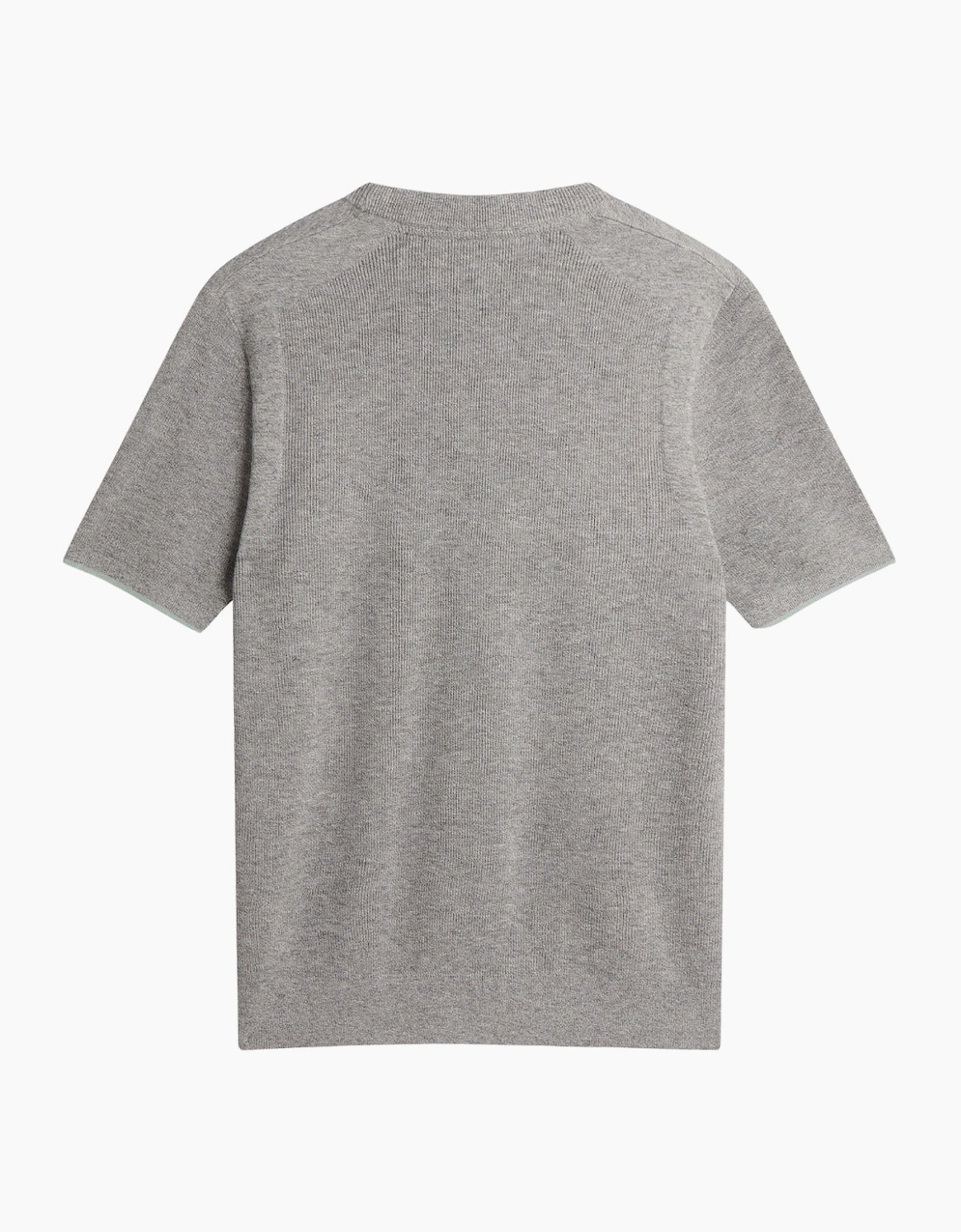 Ted Baker Voisin Mixed Ribbed Grey T-Shirt