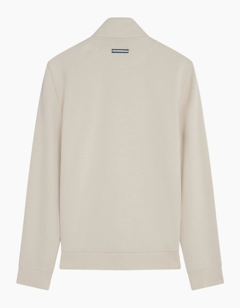 Ted Baker Entil Regular Fit Quilted Funnel Cream Jacket