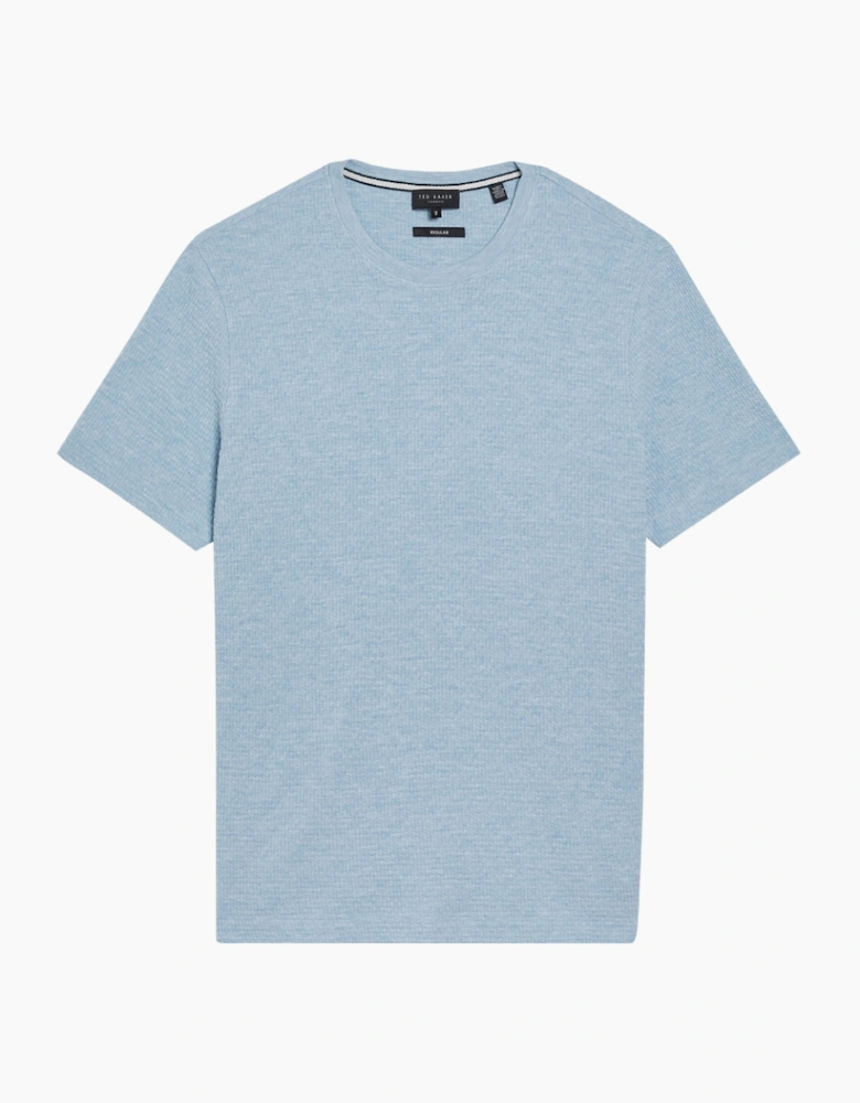 Ted Baker Curlys Regular Textured Blue T-Shirt