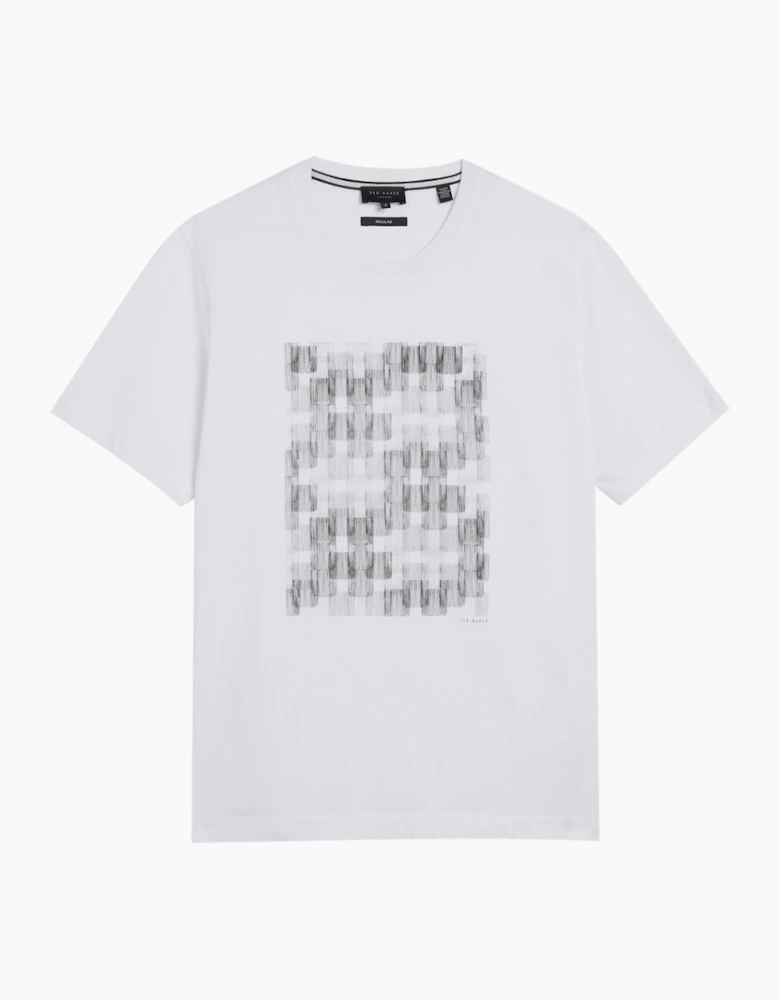 Ted Baker Tessman Box Printed White T-Shirt