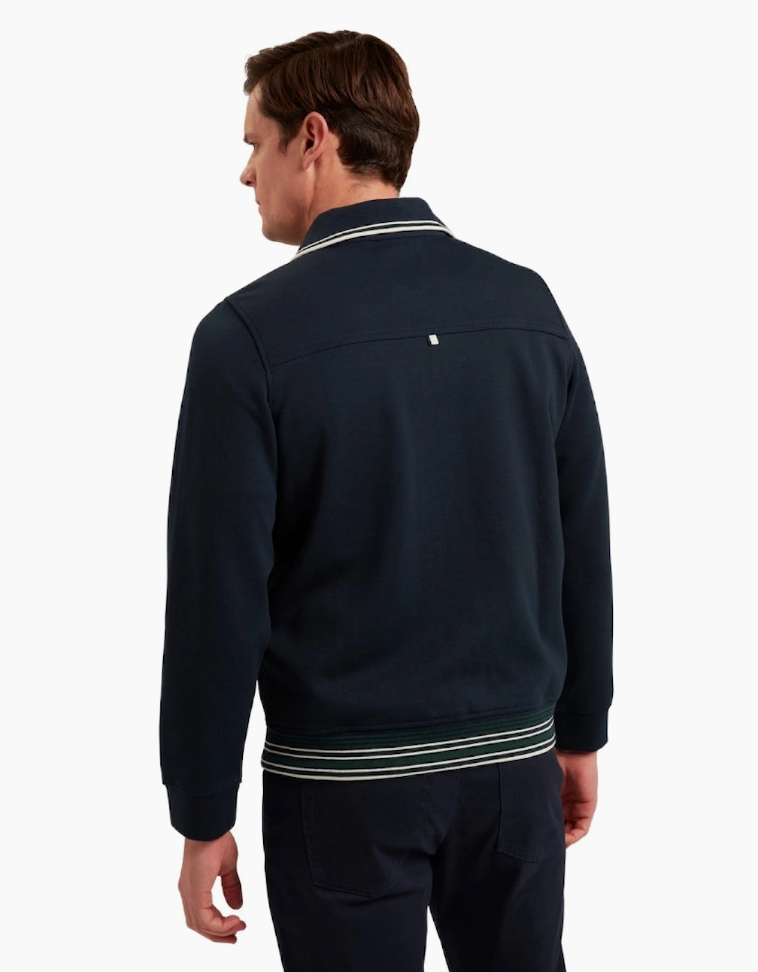 Ted Baker Mall Concealed Placket Navy Jacket