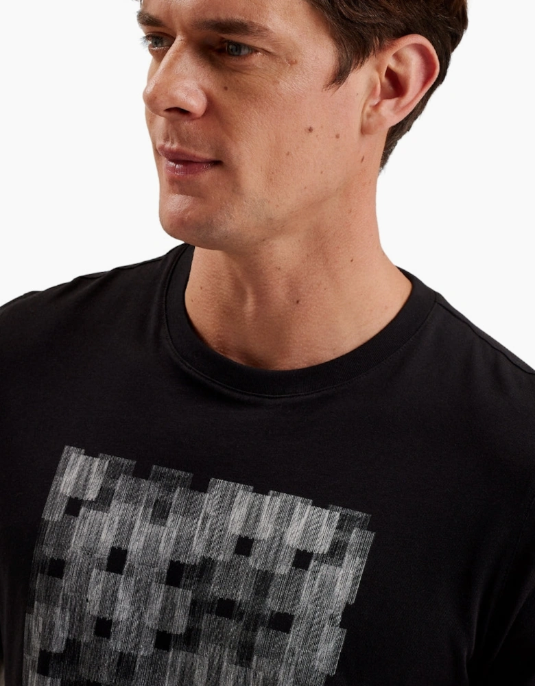 Ted Baker Tessman Box Printed Black T-Shirt
