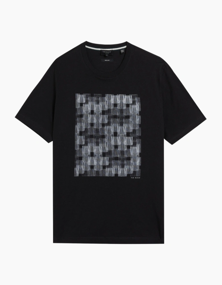 Ted Baker Tessman Box Printed Black T-Shirt