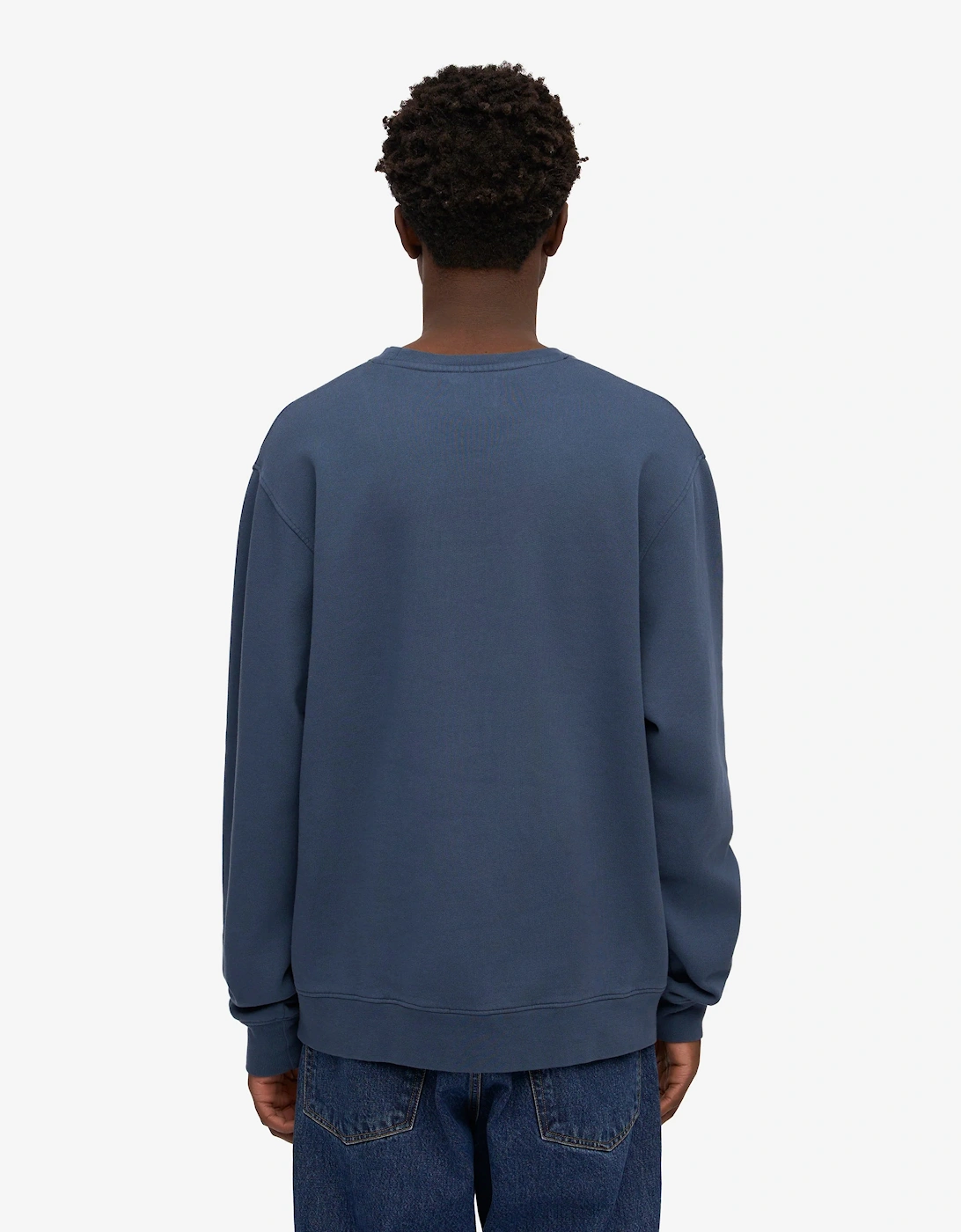 Colorful Standard Mens Classic Organic Crew Neck Sweatshirt - Petrol Blue