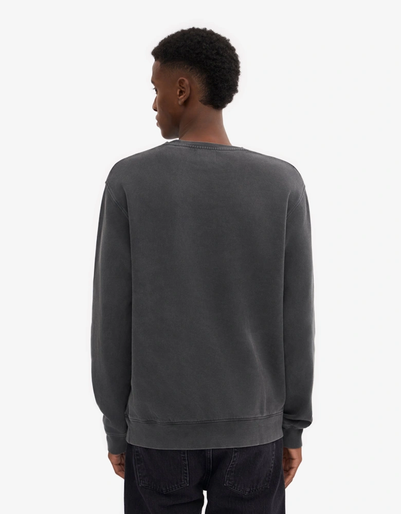 Colorful Standard Mens Classic Organic Crew Neck Sweatshirt - Faded Black