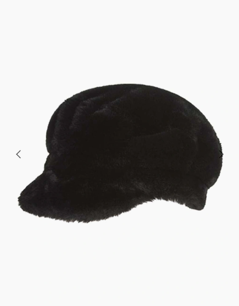 Apollo Faux Fur Cap - Black