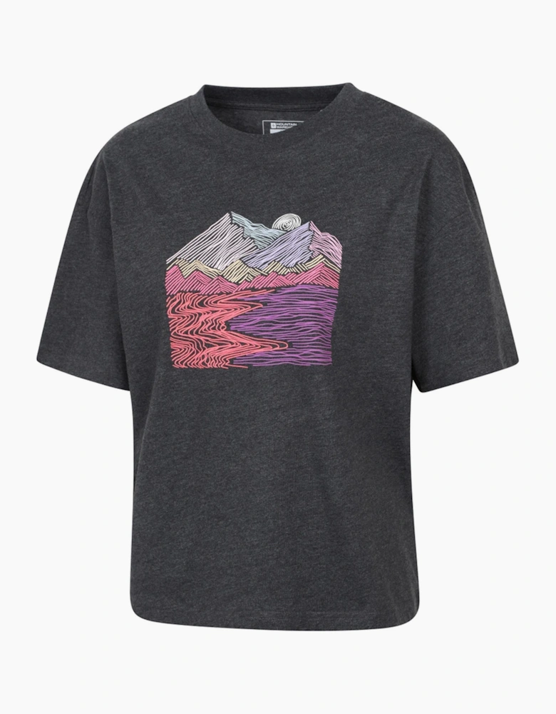 Mountain Warehouse Womens/Ladies Landscape Boxy T-Shirt