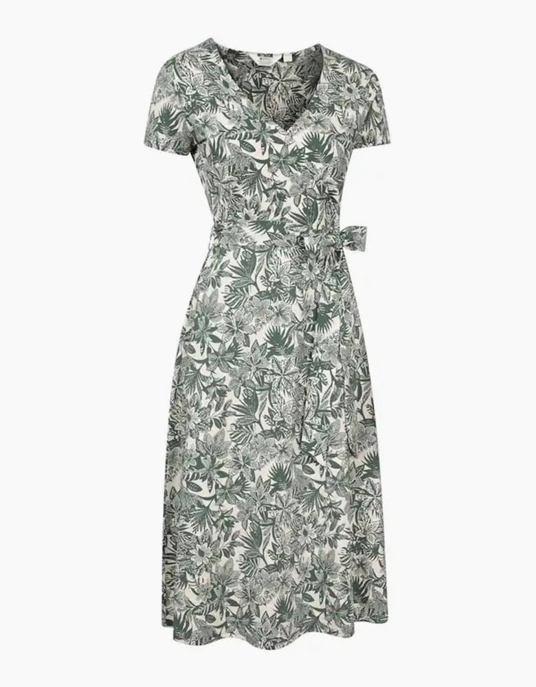 Mountain Warehouse Womens/Ladies Santorini Floral Wrap Midi Dress