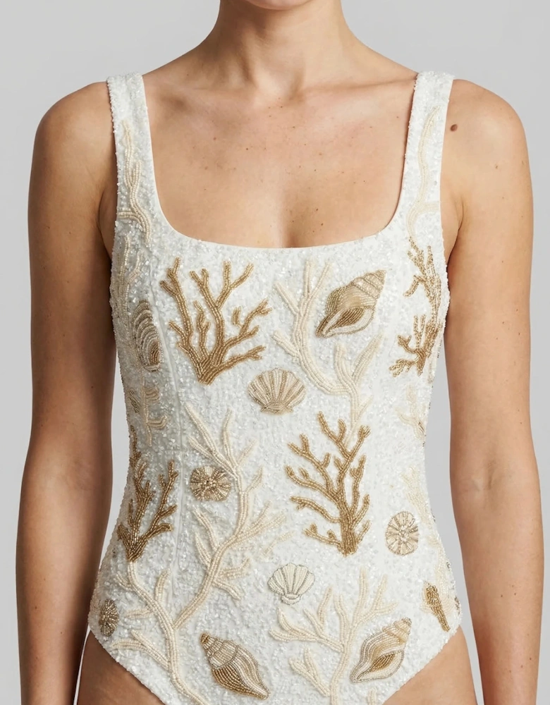 Ocean Treasure White Gold Swimsuit