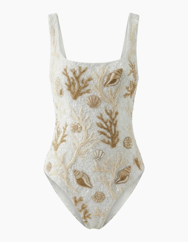 Ocean Treasure White Gold Swimsuit