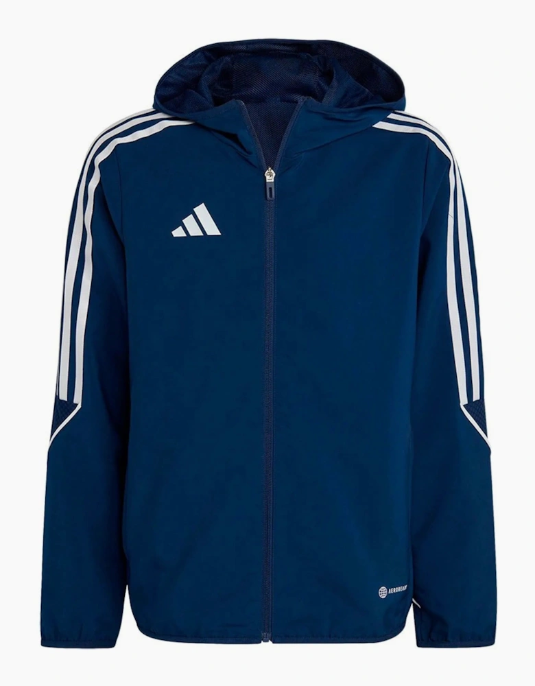 Adidas Kids Tiro 23 Windbreaker Hooded Jacket Navy