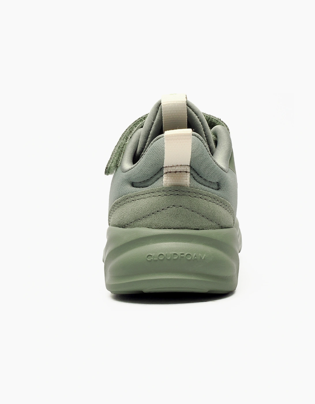 Adidas Ozelle EL Junior Trainers B Grade Silver Green / Linen Green / Off White