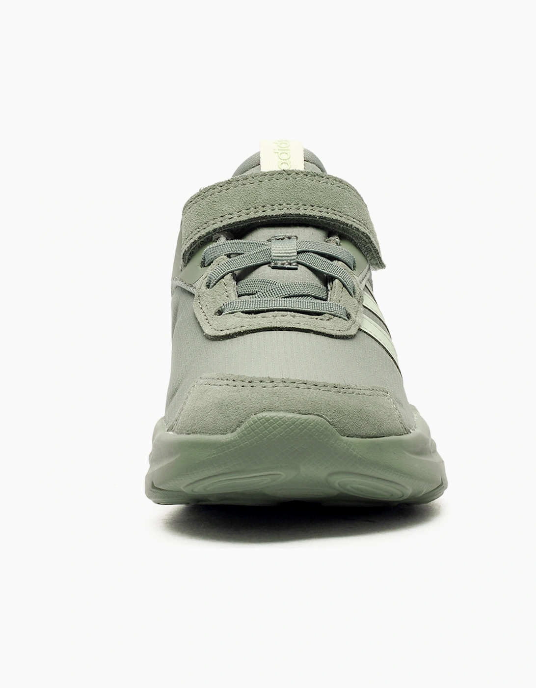 Adidas Ozelle EL Junior Trainers B Grade Silver Green / Linen Green / Off White