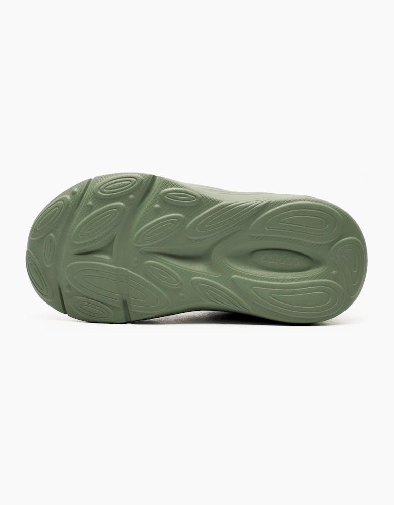 Adidas Ozelle EL Junior Trainers B Grade Silver Green / Linen Green / Off White