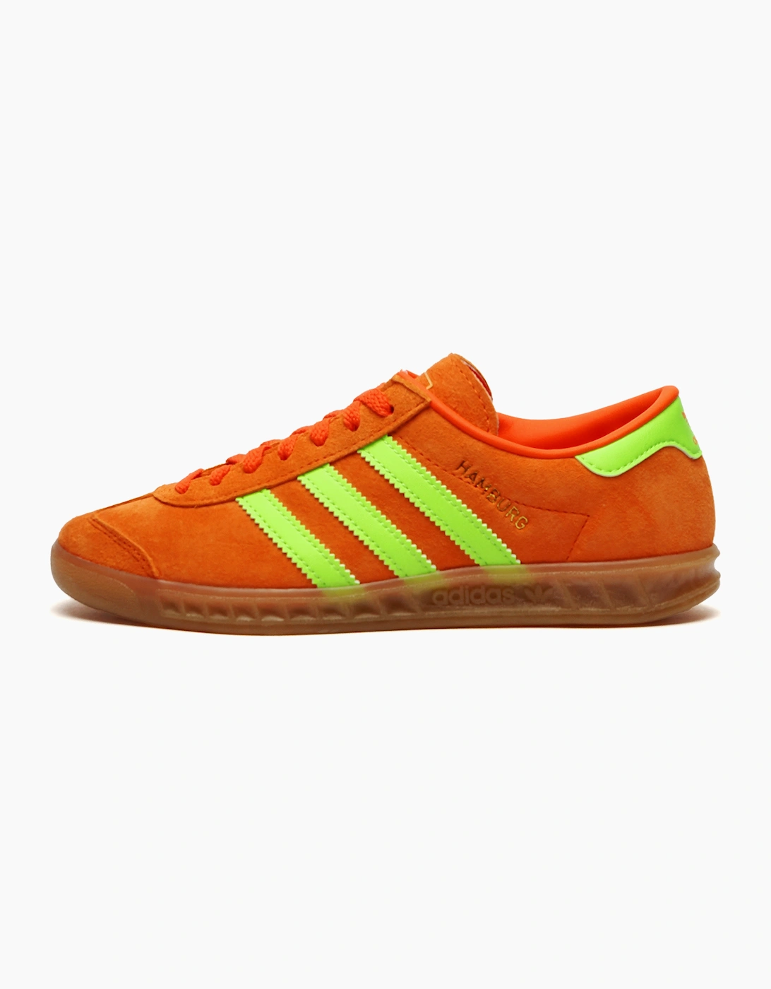 Adidas Originals Hamburg Womens Trainers Subtle Orange / Solar Green