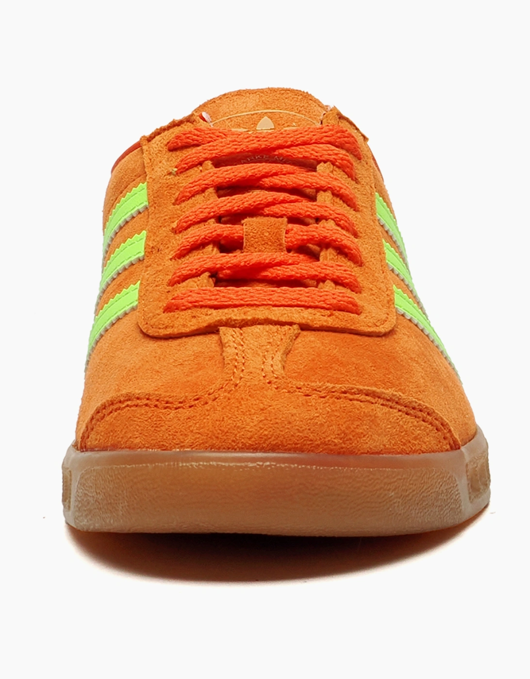 Adidas Originals Hamburg Womens Trainers Subtle Orange / Solar Green