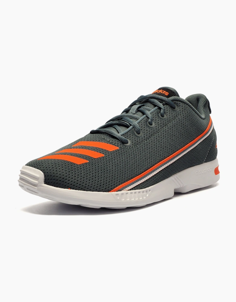 Adidas Cloudfoam Widewalk Mens Trainers Teal Tint Khaki / Orange / White