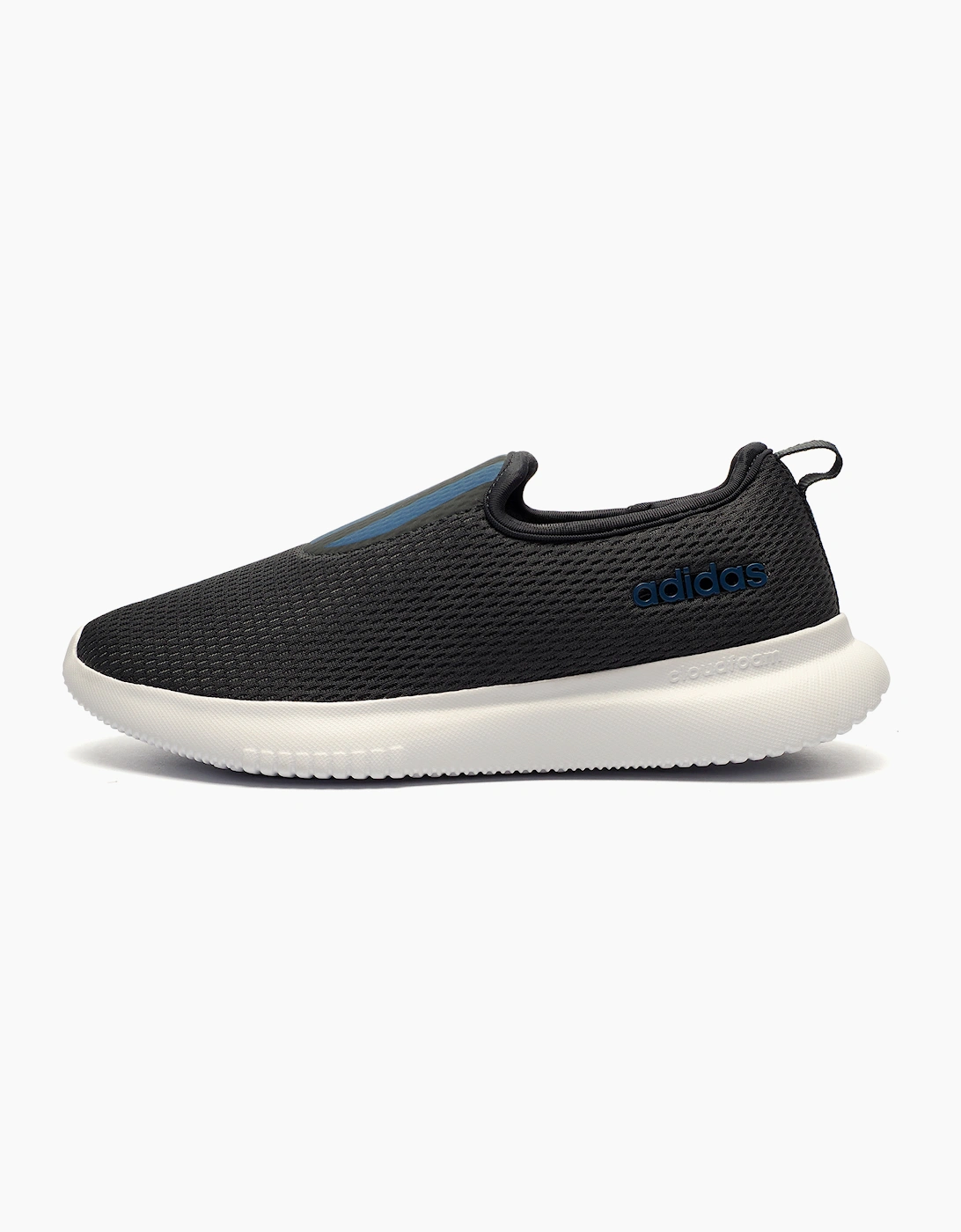 Adidas Cloudfoam Lucifo Mens Slip On Shoes Grey / Navy / White