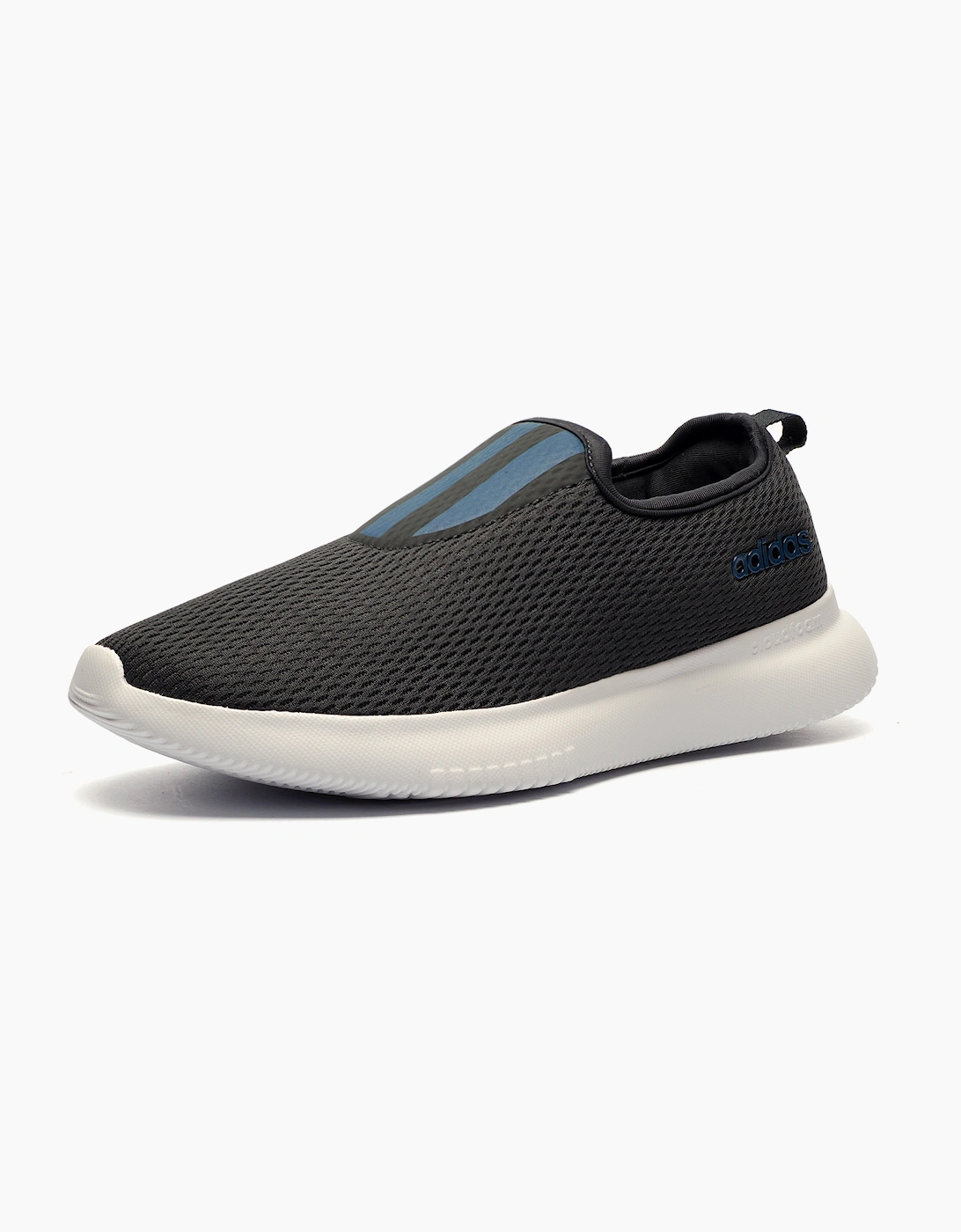 Adidas Cloudfoam Lucifo Mens Slip On Shoes Grey / Navy / White