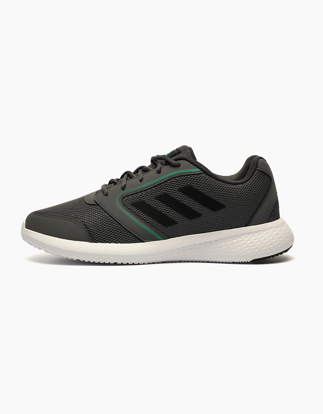 Adidas Fluento Mens Running Shoes Steel Grey / Forest / Black