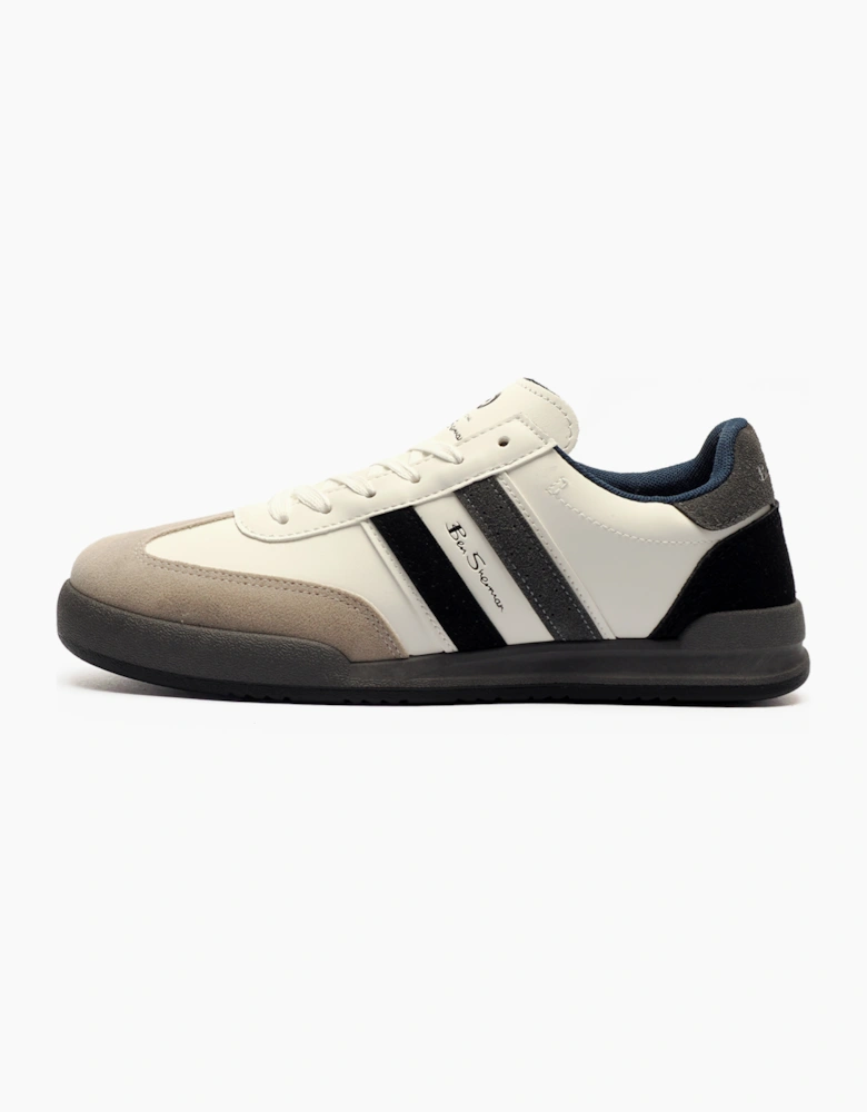 Ben Sherman Original Sokka Mens Trainers White / Black / Grey