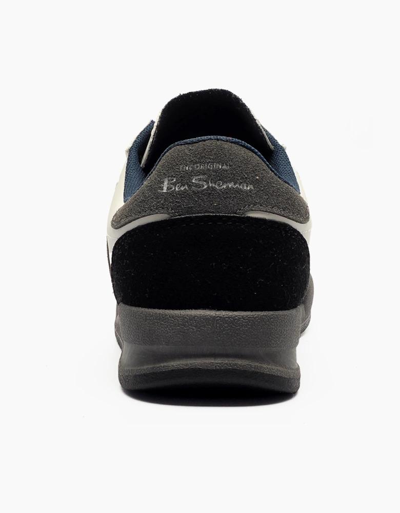 Ben Sherman Original Sokka Mens Trainers White / Black / Grey