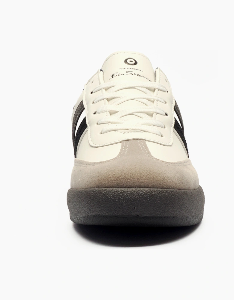 Ben Sherman Original Sokka Mens Trainers White / Black / Grey