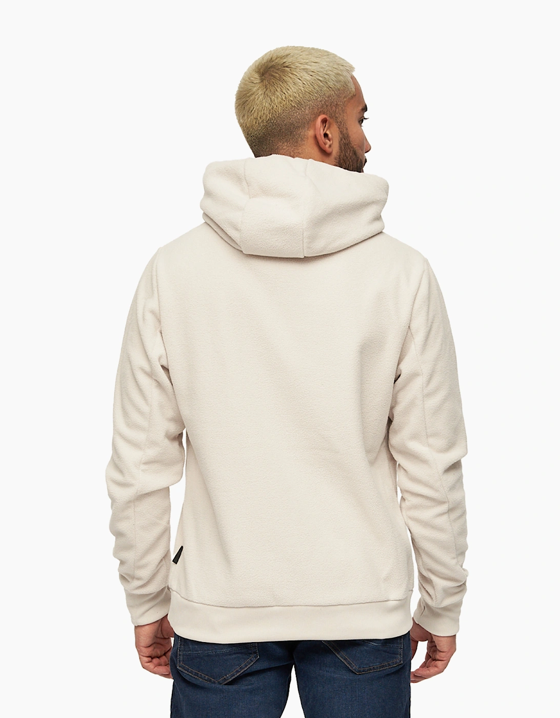 Bench Costello Mens Fleece Hoodie Stone