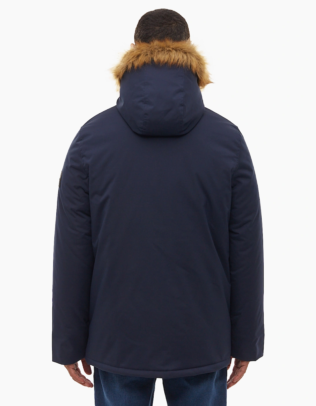 Bench Jarryl Mens Padded Parka Jacket Navy