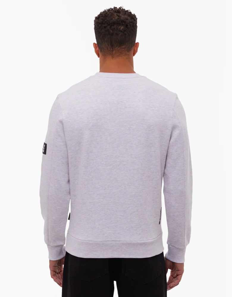 Bench Rissio Mens Sweatshirt Marl Grey