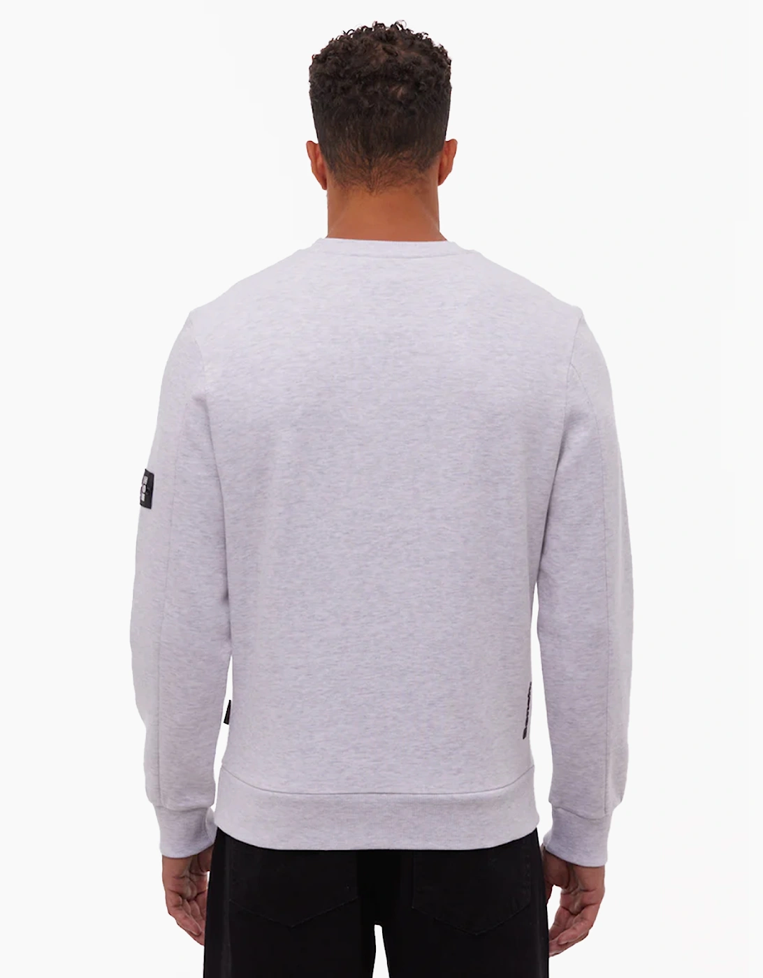 Bench Rissio Mens Sweatshirt Marl Grey