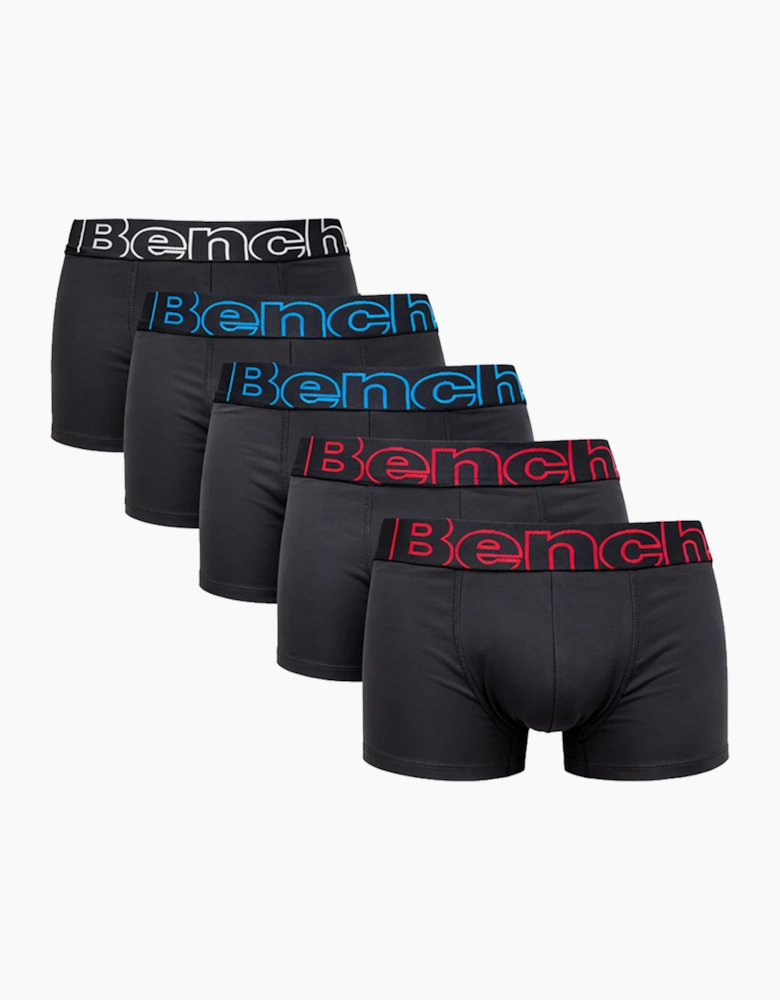 Bench Brento Premium 5pk Mens Boxer Shorts Black