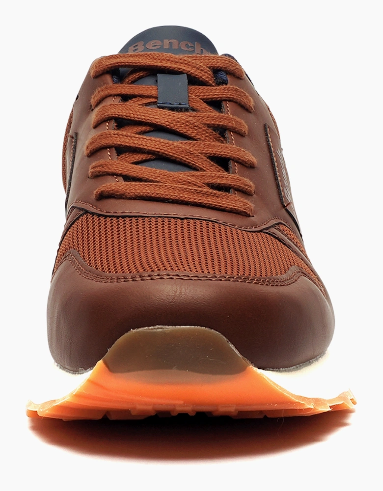 Bench Valence Mens Trainers Brown / Tan / Navy