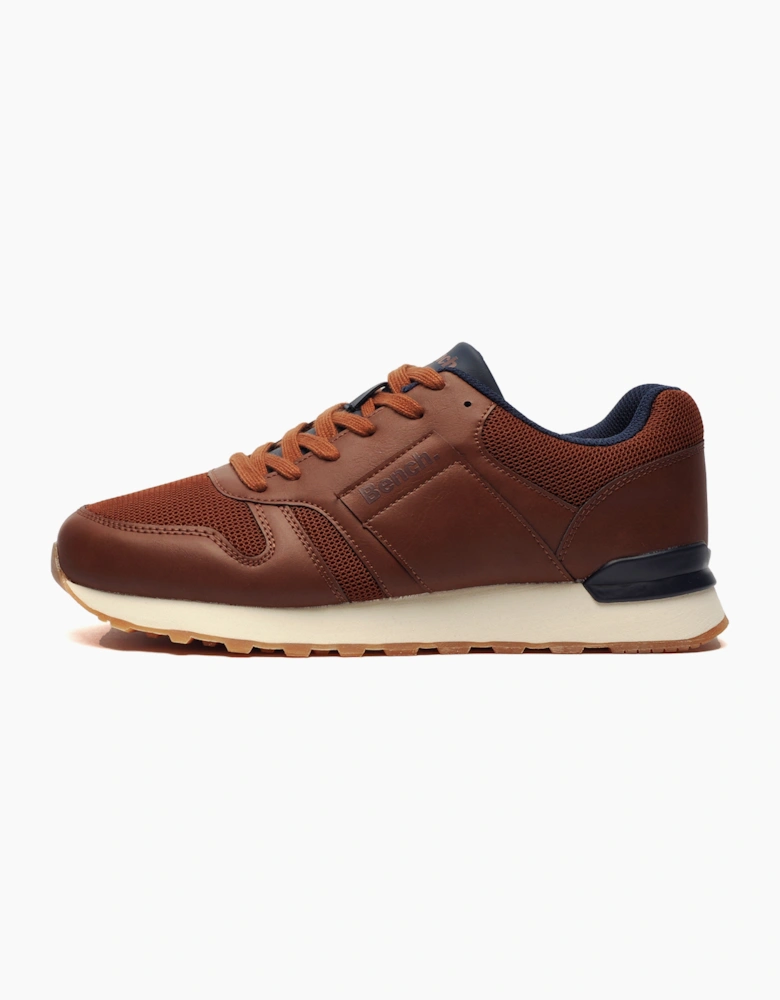 Bench Valence Mens Trainers Brown / Tan / Navy