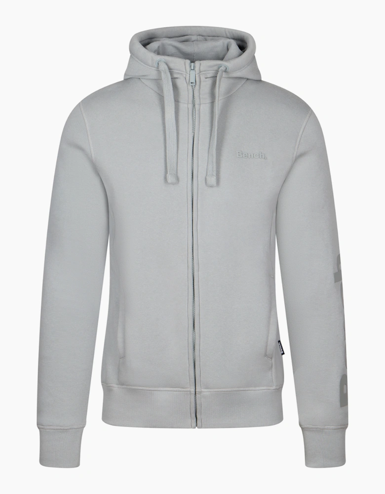 Bench Trepa Mens Zip Hoodie Circular Grey