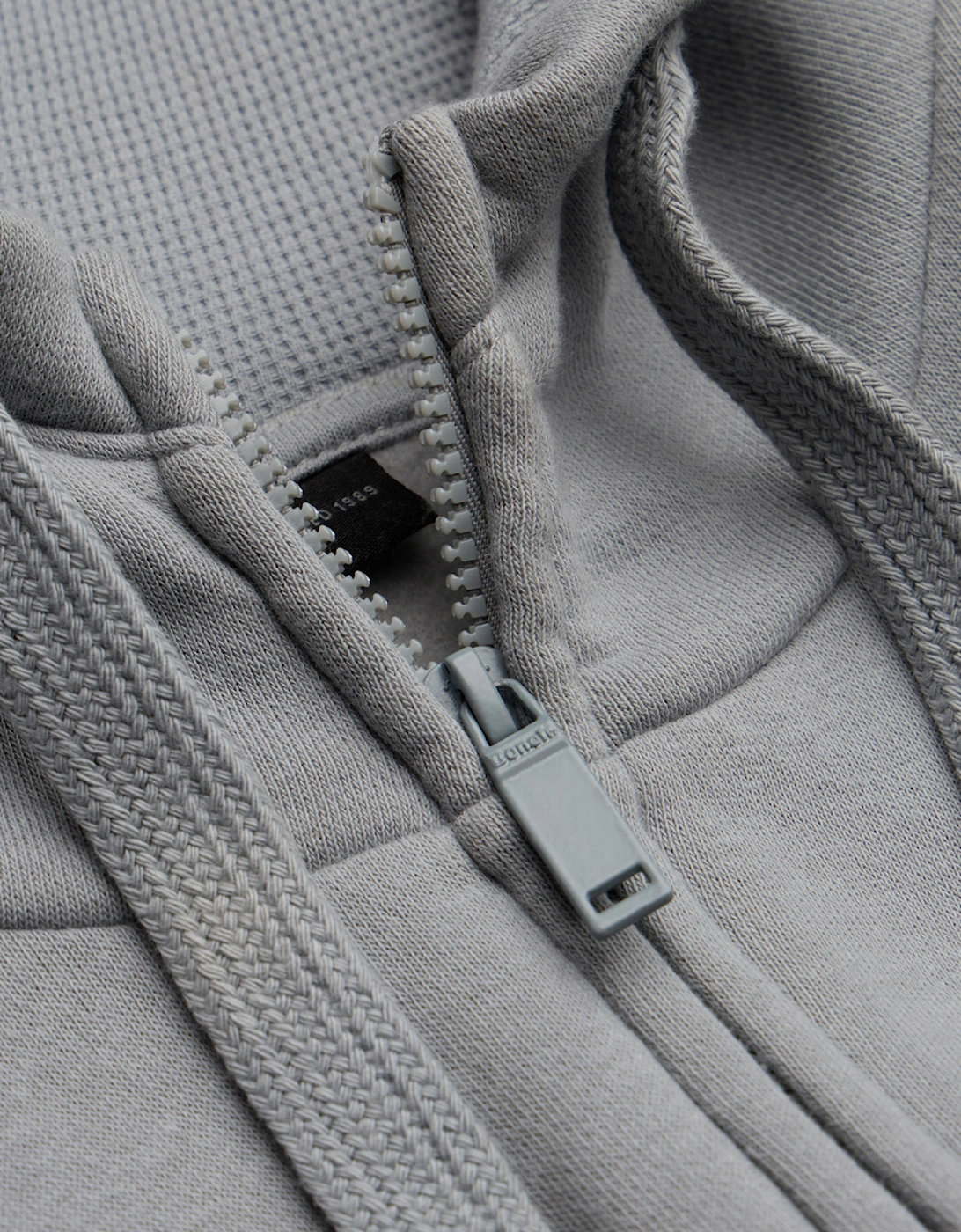 Bench Trepa Mens Zip Hoodie Circular Grey