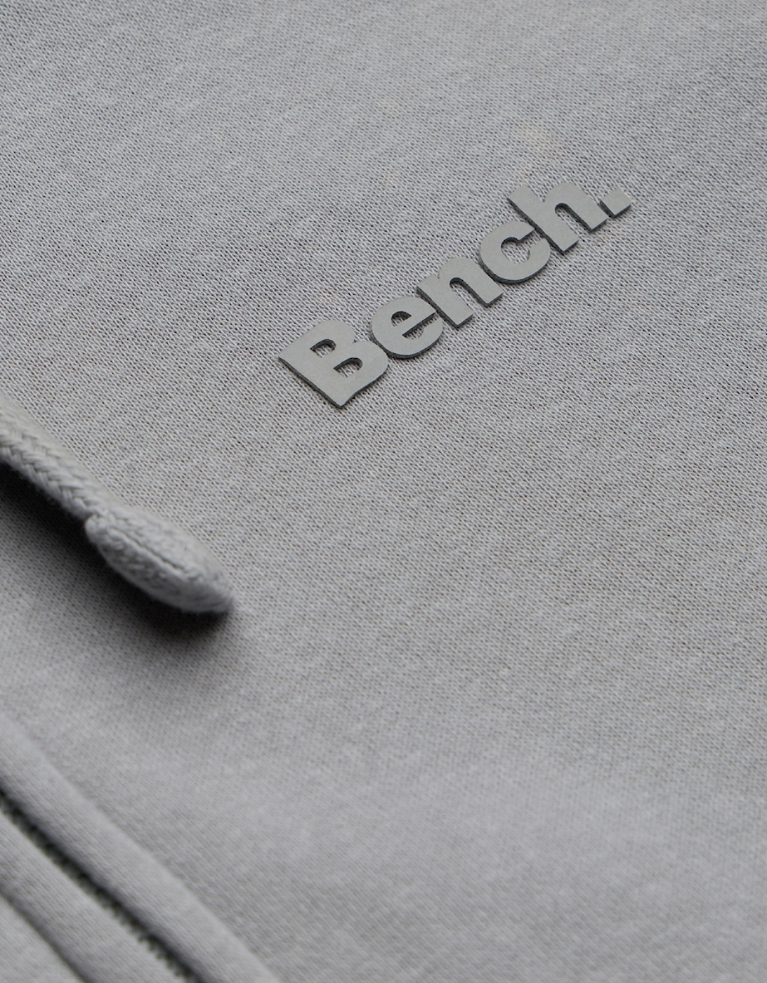 Bench Trepa Mens Zip Hoodie Circular Grey