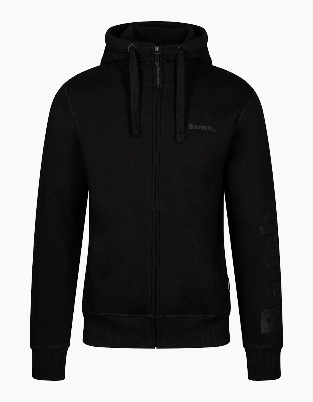 Bench Trepa Mens Zip Hoodie Black