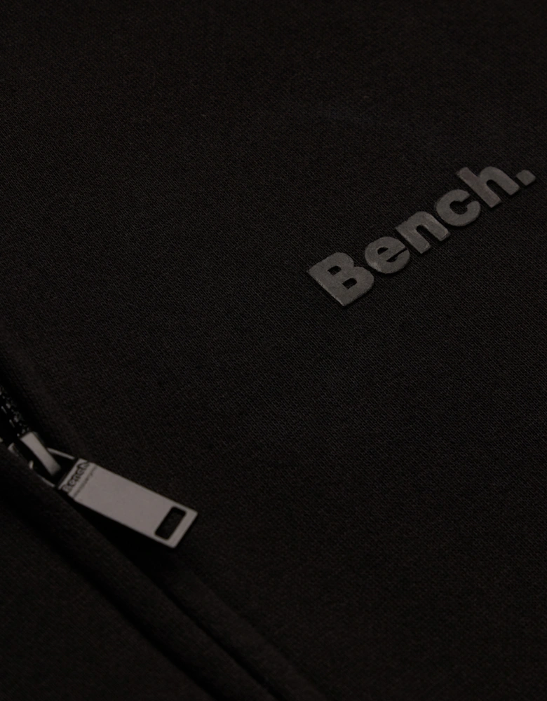 Bench Trepa Mens Zip Hoodie Black