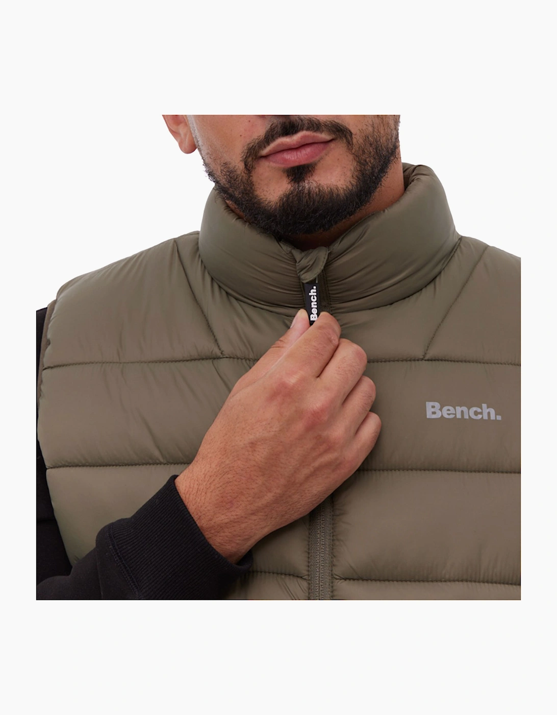 Bench Ersona Men's Padded Puffer Gilet Khaki