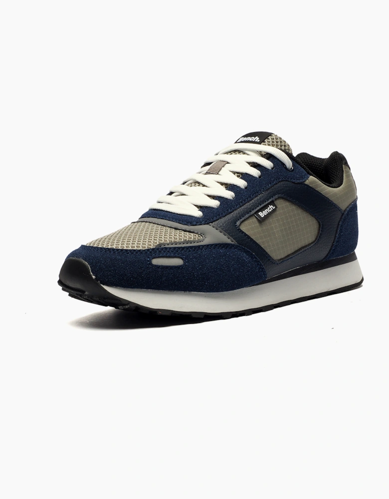 Bench Warner Retro Mens Trainers Navy / Blue / Grey