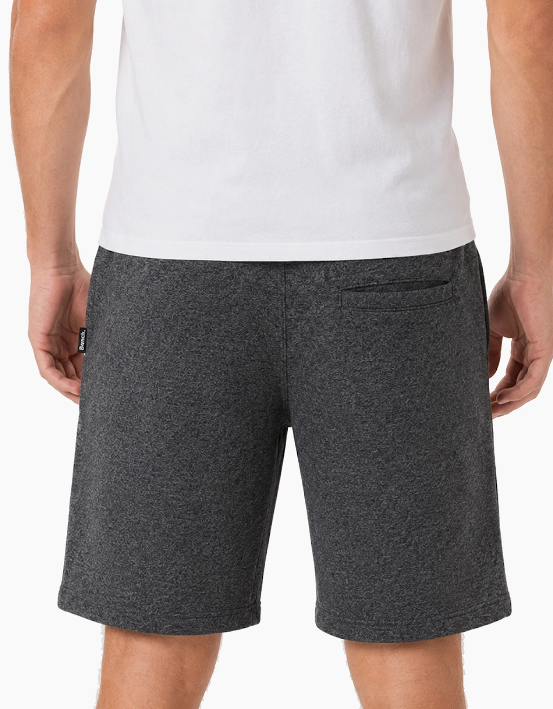 Bench Dursley Mens Fleece Shorts Charcoal Grey marl