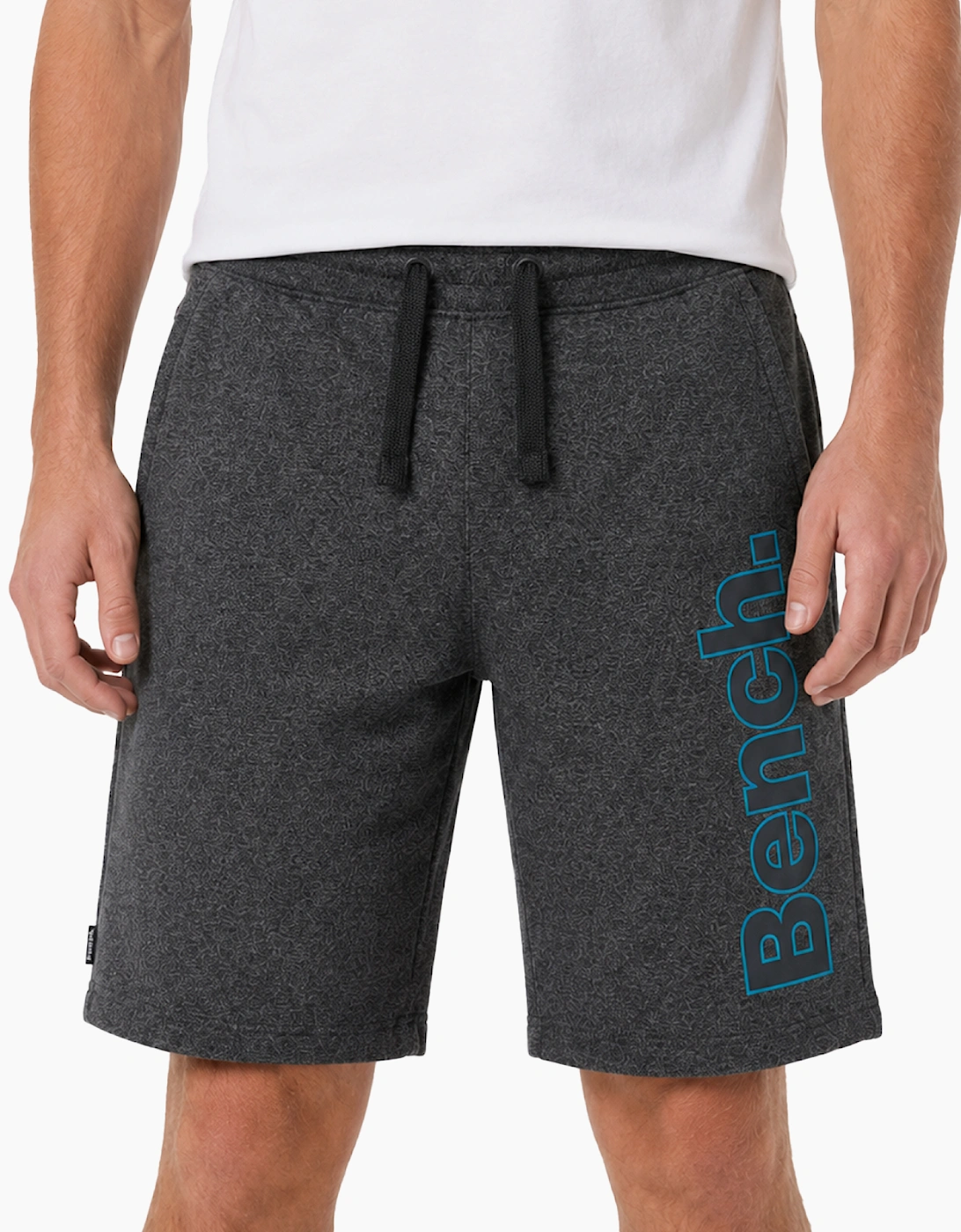 Bench Men's Bench Dursley Mens Fleece Shorts Charcoal Grey marl