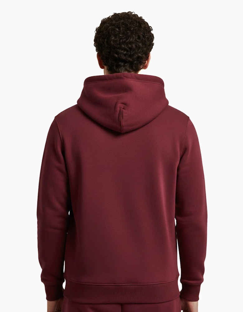 Bench Hulton Vintage Mens Hoodie Burgundy