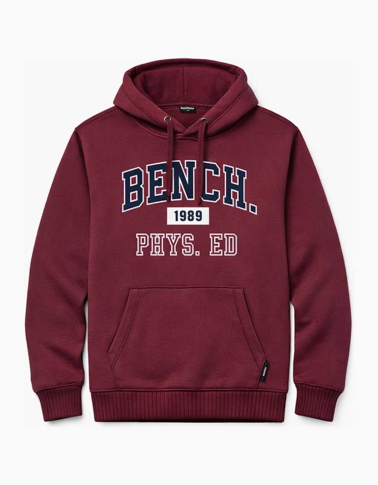 Bench Hulton Vintage Mens Hoodie Burgundy