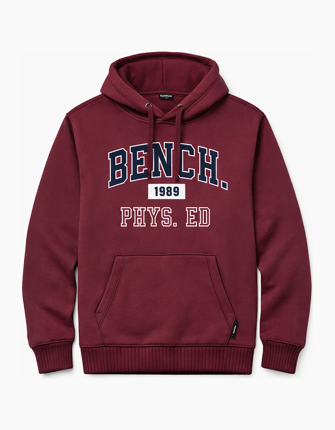 Bench Hulton Vintage Mens Hoodie Burgundy