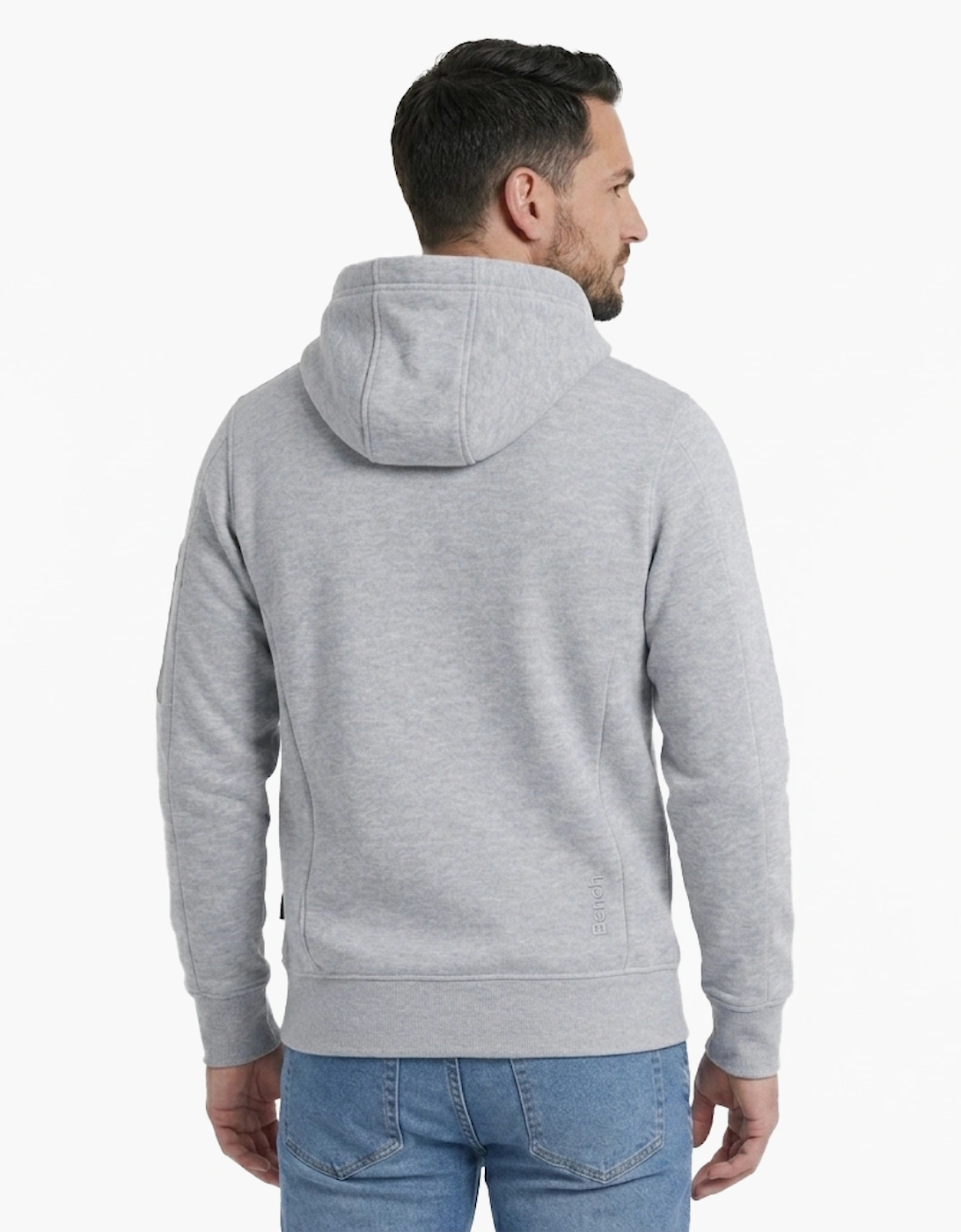 Bench Original Mens Hoodie Grey Marl