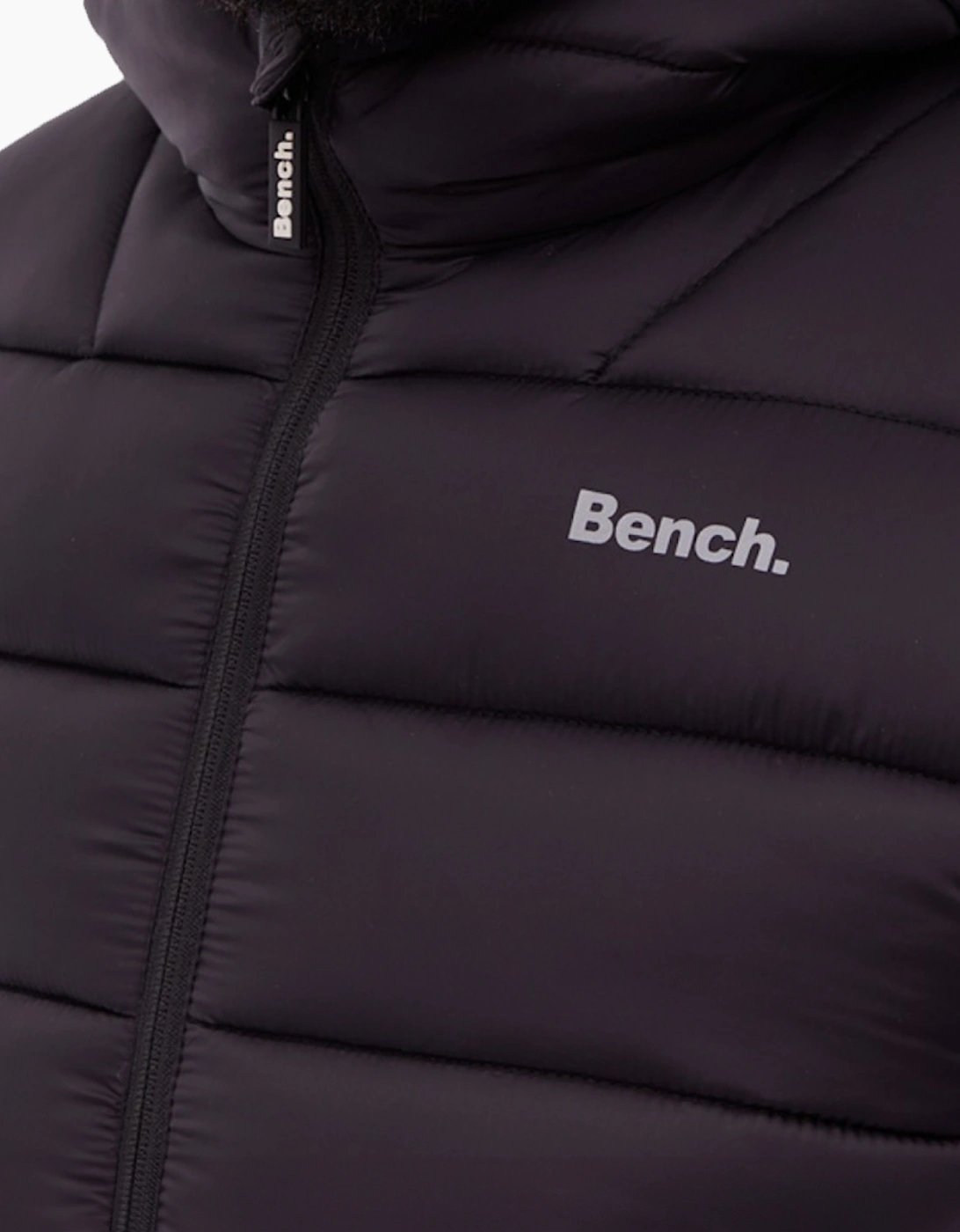 Bench Afflor Mens Puffer Jacket Black