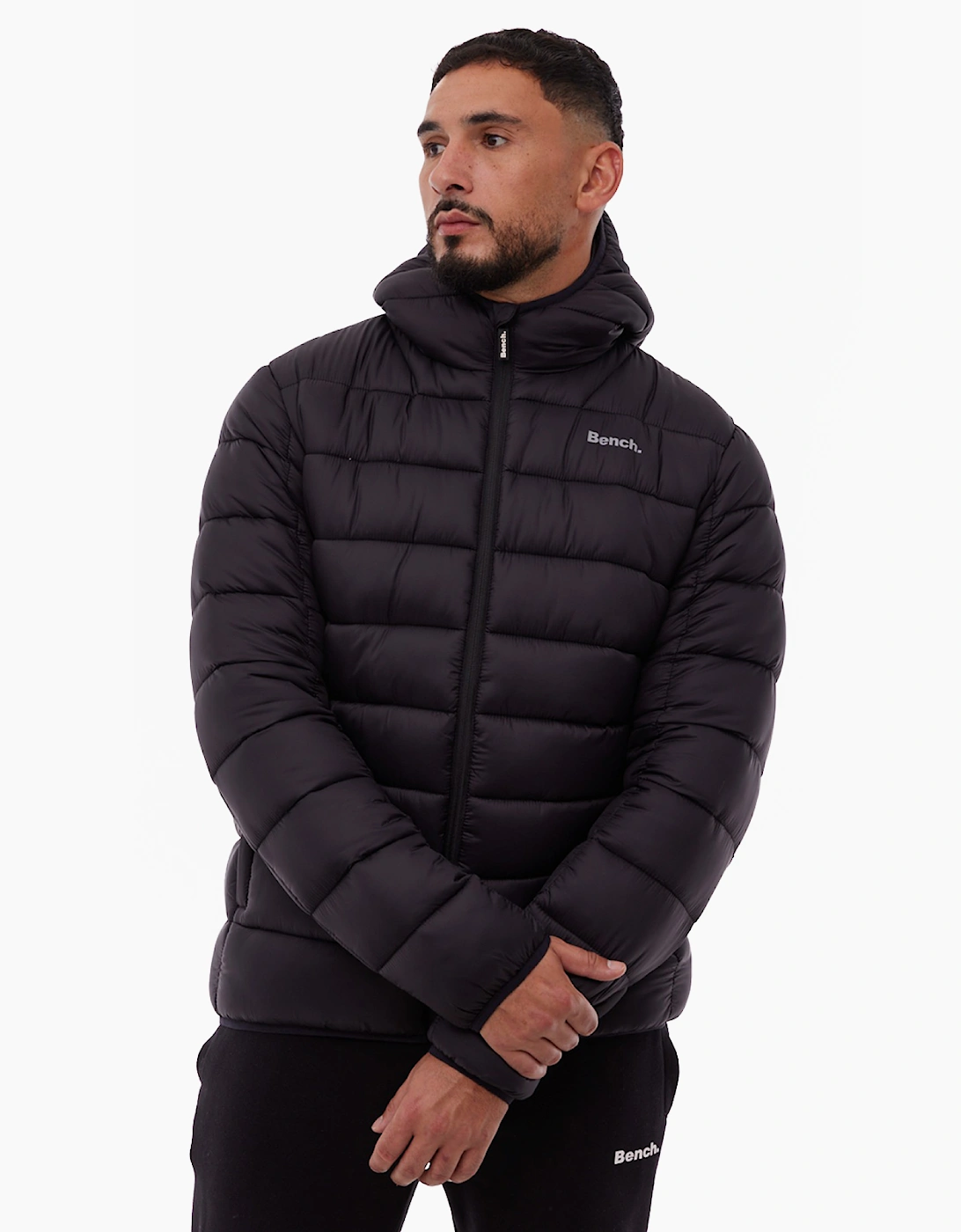 Bench Afflor Mens Puffer Jacket Black