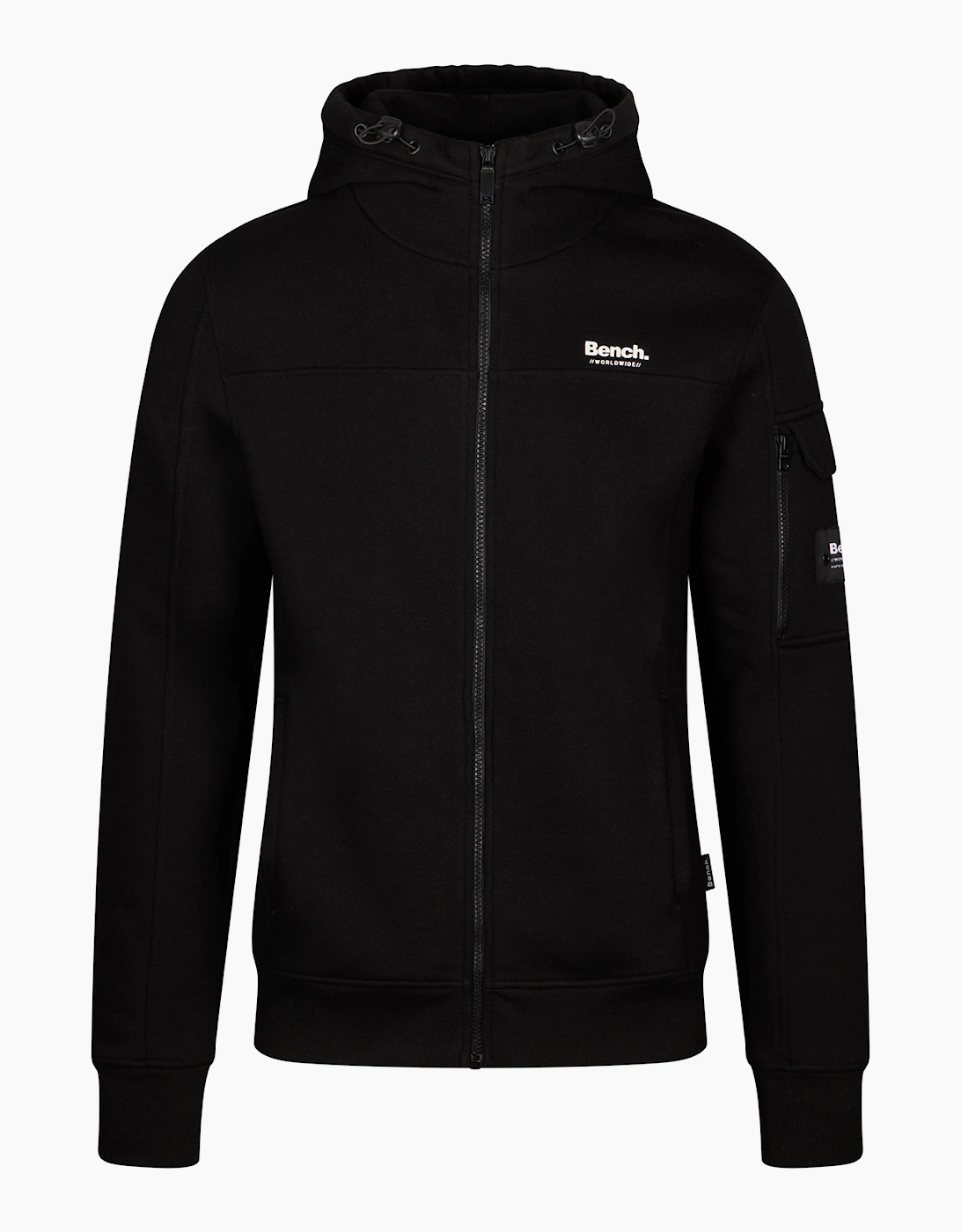 Bench Areto Zip Mens Hoodie Black
